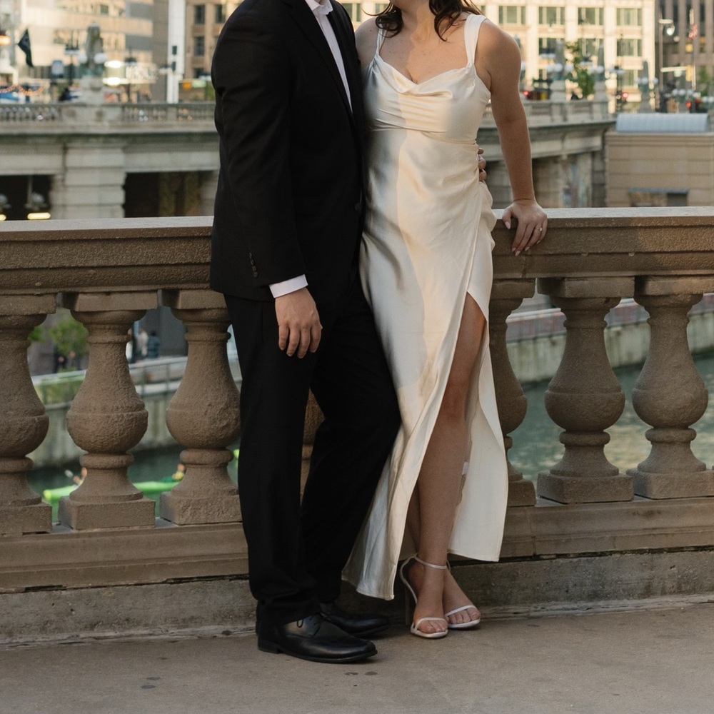 Elegant White Evening Gown